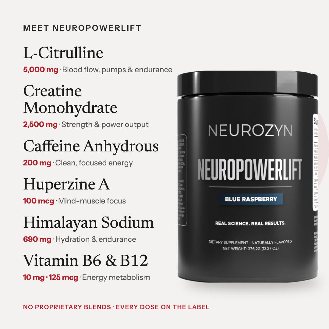 Meet NeuroPowerLift: key ingredients